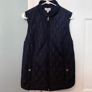 Croft & Barrow Navy Classic Quilted Vest